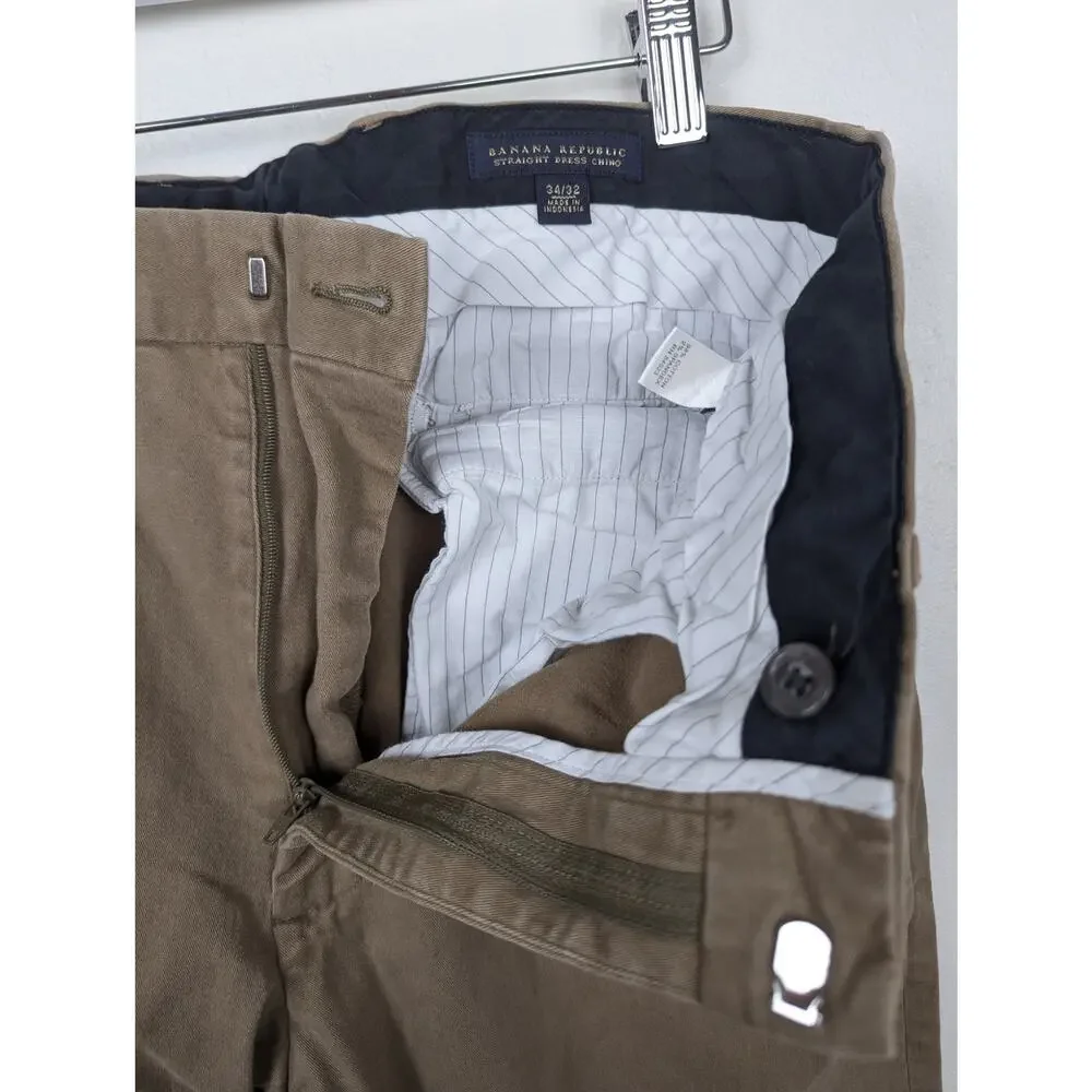 Banana Republic Straight Dress Chinos 34x31‎